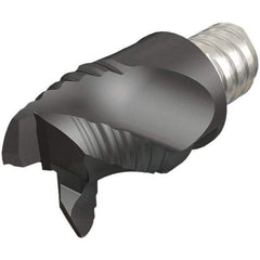 Iscar - MM ERA Grade IC08 Carbide End Milling Tip Insert - Uncoated, 3 Flutes, 16mm Cutting Diam, 10mm Depth of Cut, 20.5mm Extension, 0.008" Cnr Rad, 45° Helix - Exact Tool & Supply