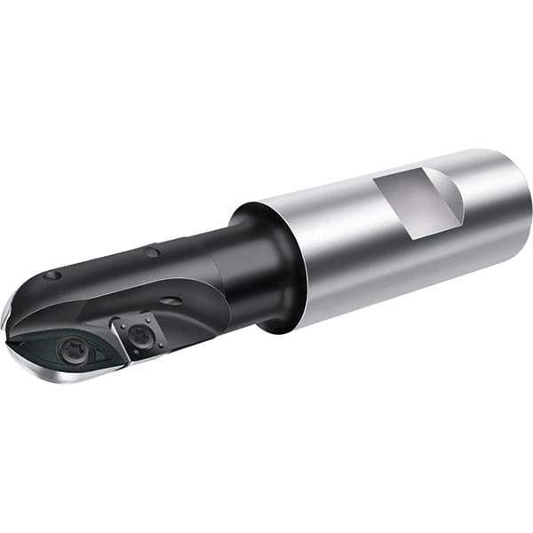Walter - 16mm Cut Diam, 24mm Max Depth of Cut, 20mm Shank Diam, 91mm OAL, Indexable Ball Nose End Mill - 23,000 Max RPM - Exact Tool & Supply