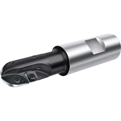 Walter - 20mm Cut Diam, 28mm Max Depth of Cut, 20mm Shank Diam, 110mm OAL, Indexable Ball Nose End Mill - 22,200 Max RPM - Exact Tool & Supply