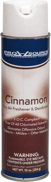 PRO-SOURCE - 10 oz Aerosol Can Fabric Deodorizer - Spray, Cinnamon Scent - Exact Tool & Supply