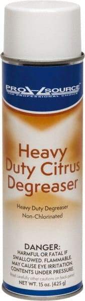 PRO-SOURCE - 15 oz Aerosol Cleaner/Degreaser - Aerosol, Nonchlorinated Solvent Cleaner, Citrus - Exact Tool & Supply