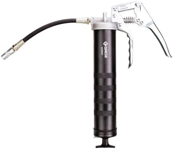 PRO-LUBE - 7,000 Max psi, Flexible Pistol Grease Gun - 14 oz Capacity, 1/8 Thread Outlet, 33 Strokes per oz - Exact Tool & Supply