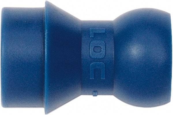 Loc-Line - 1/4" Hose ID, Male to Female Coolant Hose Lathe Adapter - Unthreaded, For Loc-Line Modular Hose Systems - Exact Tool & Supply