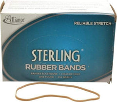 Alliance - 7 Inch Circumference, 1/8 Inch Wide, Ergonomic Rubber Band Strapping - 250 Pieces - Exact Tool & Supply