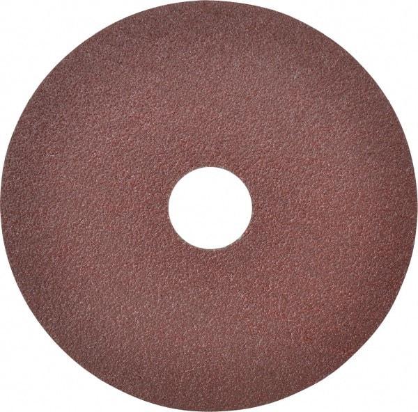 DeWALT - 4-1/2" Diam 7/8" Hole 60 Grit Fiber Disc - Aluminum Oxide, 13,300 Max RPM - Exact Tool & Supply