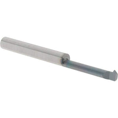 Scientific Cutting Tools - 3/4" Cutting Depth, 20 to 56 TPI, 0.15" Diam, Internal Thread, Solid Carbide, Single Point Threading Bar - AlTiN+ Finish, 2" OAL, 3/16" Shank Diam, 0.035" Projection from Edge, 60° Profile Angle - Exact Tool & Supply