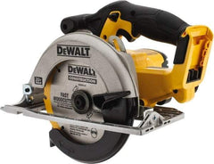 DeWALT - 20 Volt, 6-1/2" Blade, Cordless Circular Saw - 3,700 RPM, Lithium-Ion Batteries Not Included - Exact Tool & Supply