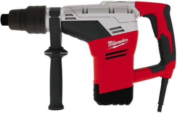 Milwaukee Tool - 120 Volt 1-9/16" Spline Chuck Electric Rotary Hammer - 0 to 3,000 BPM, 0 to 450 RPM - Exact Tool & Supply