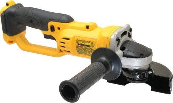 DeWALT - 4-1/2" Wheel Diam, 8,000 RPM, Cordless Cutoff & Cutoff-Grinder Tool - Right Angle Handle, 20 Volt - Exact Tool & Supply