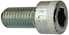 Made in USA - 5/8-11 UNC Hex Socket Drive, Socket Cap Screw - Alloy Steel, Zinc-Plated Finish, Fully Threaded, 1-1/4" Length Under Head - Exact Tool & Supply