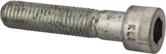 Made in USA - 5/8-11 UNC Hex Socket Drive, Socket Cap Screw - Alloy Steel, Zinc-Plated Finish, Partially Threaded, 3" Length Under Head - Exact Tool & Supply