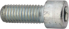 Made in USA - 1/2-13 UNC Hex Socket Drive, Socket Cap Screw - Alloy Steel, Zinc-Plated Finish, Fully Threaded, 1-1/4" Length Under Head - Exact Tool & Supply