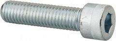 Made in USA - 1/2-13 UNC Hex Socket Drive, Socket Cap Screw - Alloy Steel, Zinc-Plated Finish, Fully Threaded, 2" Length Under Head - Exact Tool & Supply