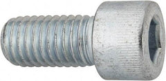 Made in USA - 1/2-13 UNC Hex Socket Drive, Socket Cap Screw - Alloy Steel, Zinc-Plated Finish, Fully Threaded, 1" Length Under Head - Exact Tool & Supply