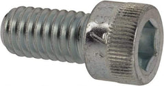 Made in USA - 5/16-18 UNC Hex Socket Drive, Socket Cap Screw - Alloy Steel, Zinc-Plated Finish, Fully Threaded, 5/8" Length Under Head - Exact Tool & Supply