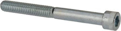 Made in USA - 5/16-18 UNC Hex Socket Drive, Socket Cap Screw - Alloy Steel, Zinc-Plated Finish, Partially Threaded, 3" Length Under Head - Exact Tool & Supply