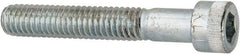 Made in USA - 5/16-18 UNC Hex Socket Drive, Socket Cap Screw - Alloy Steel, Zinc-Plated Finish, Partially Threaded, 2" Length Under Head - Exact Tool & Supply