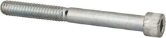 Made in USA - 1/4-20 UNC Hex Socket Drive, Socket Cap Screw - Alloy Steel, Zinc-Plated Finish, Partially Threaded, 2-1/2" Length Under Head - Exact Tool & Supply