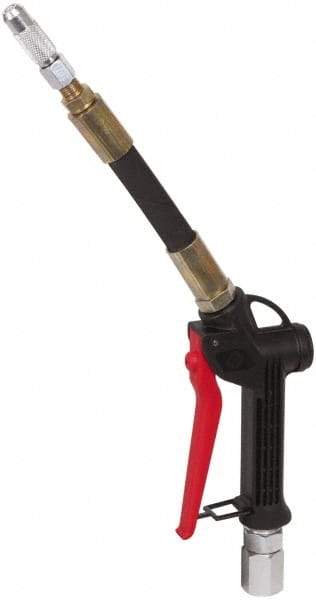 PRO-LUBE - 1/2 Inlet Thread, Steel Oil Control Valve - 8" Long Spout, FNPT Inlet Thread - Exact Tool & Supply