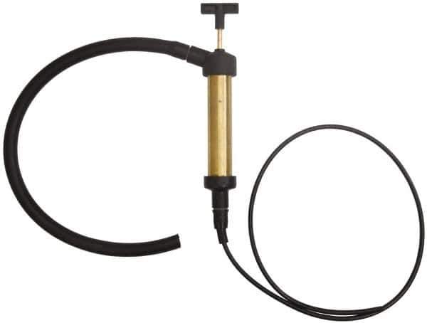 PRO-LUBE - Oil Lubrication 0.31 Strokes/oz Flow Brass Lever Hand Pump - Use with Antifreeze, Coolants, Diesel Fuel, Engine Oil, Power Steering Fluid, Transmission Fluid & Water - Exact Tool & Supply