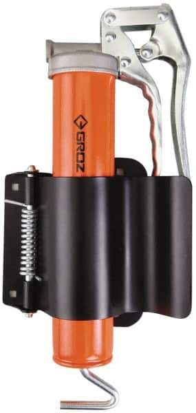 PRO-LUBE - Steel Grease Gun Holder - Black & Orange - Exact Tool & Supply