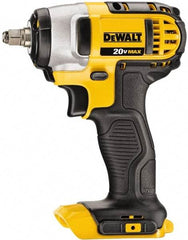 DeWALT - 3/8" Drive 20 Volt Pistol Grip Cordless Impact Wrench & Ratchet - 2,300 RPM, 0 to 2,700 BPM, 130 Ft/Lb Torque, Lithium-Ion Batteries Not Included - Exact Tool & Supply