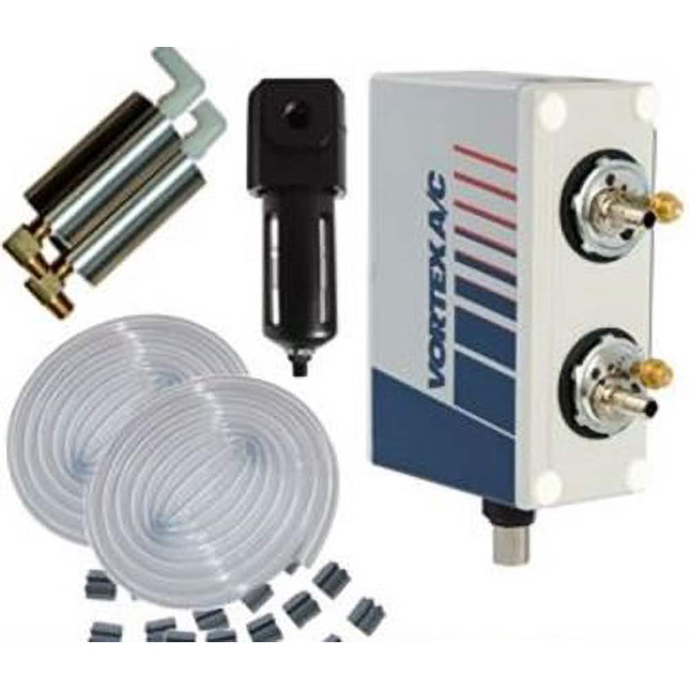 Vortec - Vortex Enclosure Coolers; Type: w/Thermostat ; Integrity: NEMA 12 ; BTU/Hour: 5000 ; Thread Size (NPT): 3/8 ; Standard Cubic Feet Per Minute: 70.00 - Exact Tool & Supply