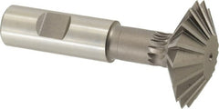 Keo - 1-7/8° 1-7/8" Cut Diam, 5/8" Cut Width, 3/4" Shank, High Speed Steel Double-Angle Cutter - Exact Tool & Supply