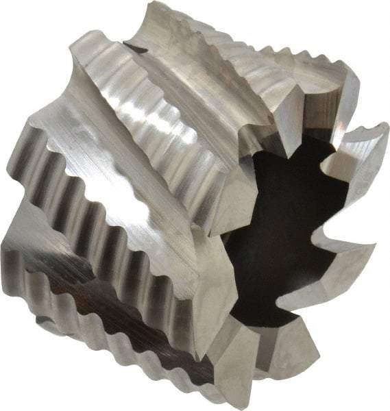 Keo - 2-1/2" Diam, 1" Arbor Hole Diam, 1-5/8" Length of Cut, 8 Flute, Cobalt, Rougher Shell End Mill - Right Hand Cut, Right Hand Spiral Flute, Uncoated - Exact Tool & Supply