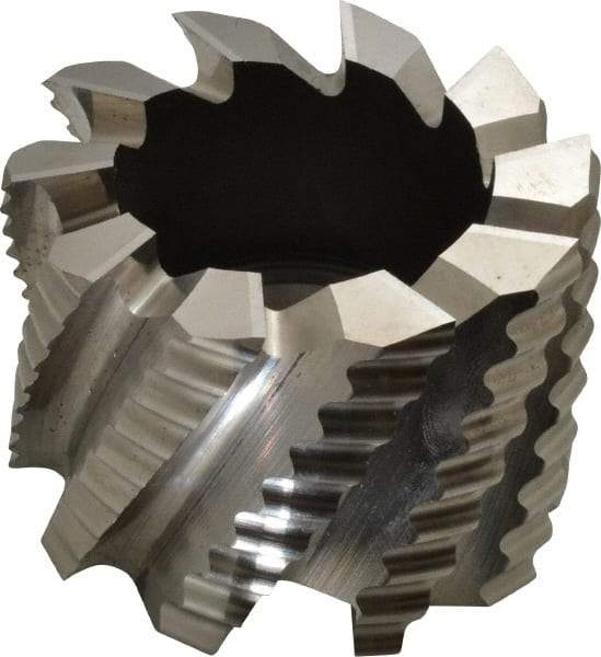 Keo - 3" Diam, 1-1/4" Arbor Hole Diam, 2" Length of Cut, 10 Flute, Cobalt, Rougher Shell End Mill - Right Hand Cut, Right Hand Spiral Flute, Uncoated - Exact Tool & Supply