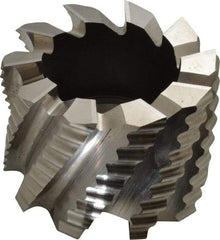Keo - 3" Diam, 1-1/4" Arbor Hole Diam, 2" Length of Cut, 10 Flute, Cobalt, Rougher Shell End Mill - Right Hand Cut, Right Hand Spiral Flute, Uncoated - Exact Tool & Supply