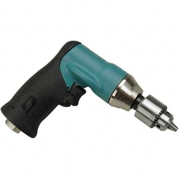 Dynabrade - 1/4" Keyed Chuck - Pistol Grip Handle, 20,000 RPM, 0.4 hp, 90 psi - Exact Tool & Supply