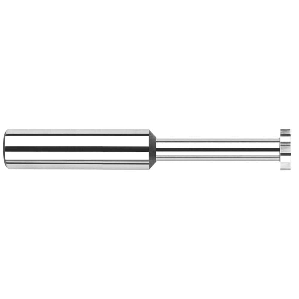 Harvey Tool - 1/8" Cut Diam, 1mm Cut Width, 1/8" Shank, Straight-Tooth Woodruff Keyseat Cutter - Exact Tool & Supply