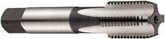 DORMER - 1/4-19 BSPP, 4 Flute, Bottoming & Plug, Bright Finish, High Speed Steel Tap Set - Right Hand Cut, 67mm OAL, 6H Class of Fit, Series E547 - Exact Tool & Supply