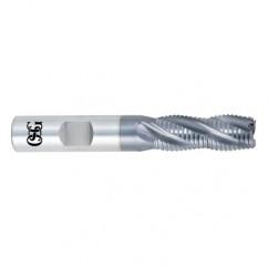 1/4 Dia. x 4 Overall Length 5-Flute Square End Solid Carbide SE End Mill-Round Shank-Center Cutting-Uncoated - Exact Tool & Supply