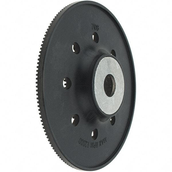 Made in USA - 5" Diam Disc Backing Ribber Backing Pad - Exact Tool & Supply