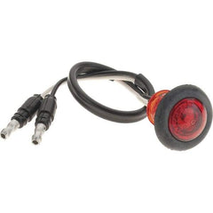 Truck-Lite - 3/4" Long, 0.05 Amp, LED Side Marker Light Kit - 12 Volts, Red - Exact Tool & Supply