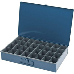 Durham - Small Parts Storage Box - Steel Frame, 32 Compartments - Exact Tool & Supply