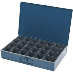 Durham - Small Parts Storage Box - Steel Frame, 24 Compartments - Exact Tool & Supply