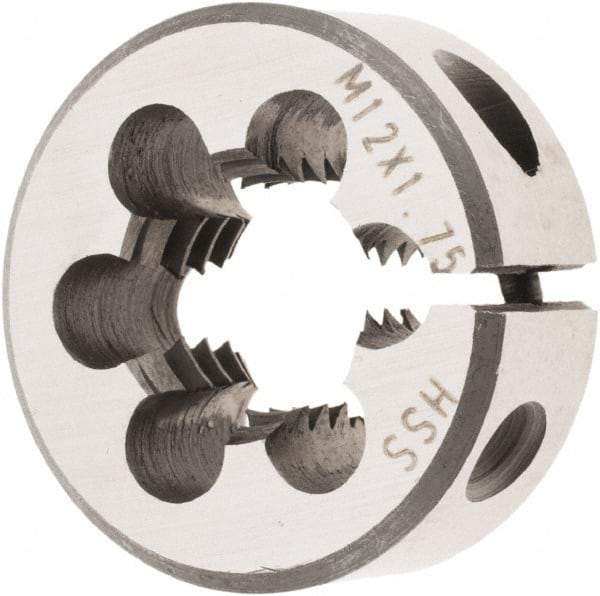 Import - Round Dies Thread Size: M12x1.75 Outside Diameter (Inch): 1 - Exact Tool & Supply