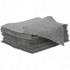 Brady SPC Sorbents - 19.45 Gal Capacity per Package, Universal Pad - 18" Long x 15" Wide, Gray - Exact Tool & Supply