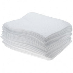 Brady SPC Sorbents - 15.5 Gal Capacity per Package, Oil Only Pad - 18" Long x 15" Wide, White - Exact Tool & Supply
