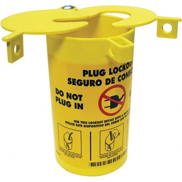 Brady - Electrical Equipment Lockouts Type: Plug Lockout Maximum Cord Diameter (Decimal Inch): 1/4 - Exact Tool & Supply