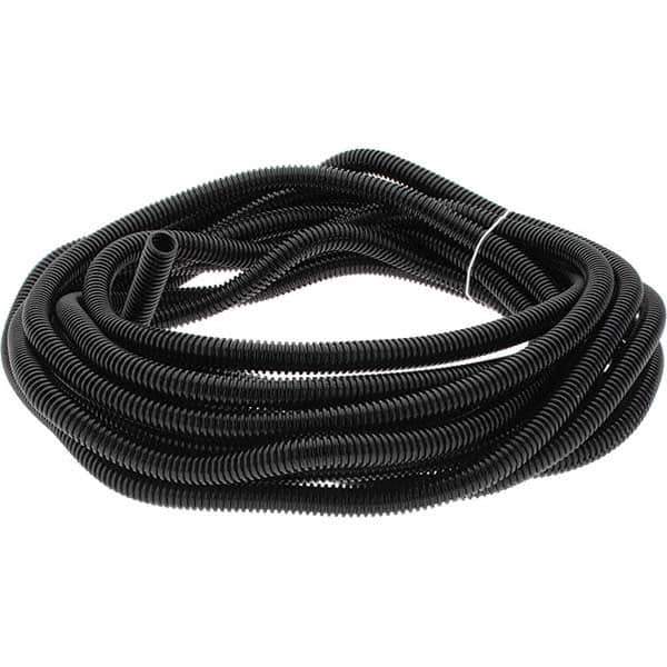 Value Collection - 25' Long, Flexible Wire Loom Conduit - Plastic, 3/8" ID - Exact Tool & Supply