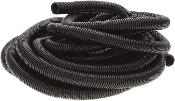 Value Collection - 25' Long, Flexible Wire Loom Conduit - Plastic, 3/4" ID - Exact Tool & Supply