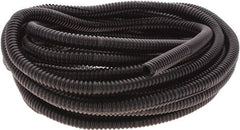 Value Collection - 25' Long, Flexible Wire Loom Conduit - Plastic, 1/4" ID - Exact Tool & Supply