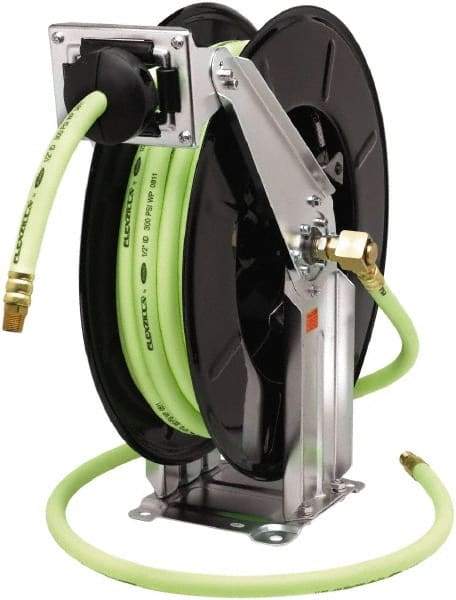 Legacy - 50' Spring Retractable Hose Reel - 300 psi, Hose Included - Exact Tool & Supply