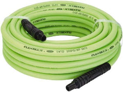 Legacy - 1/4" ID x 0.46" OD 50' Long Multipurpose Air Hose - MNPT x MNPT Ends, 300 Working psi, 140°, 1/4" Fitting, Green - Exact Tool & Supply