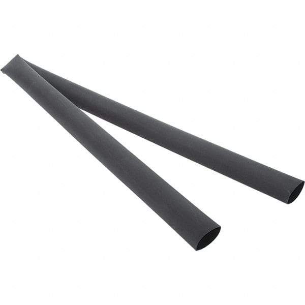 Value Collection - 48" Long Heat Shrink Electrical Tubing - Black - Exact Tool & Supply