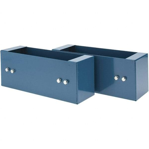 Value Collection - Black, Steel, Cabinet Universal Base Lug - 5" Wide x 12-1/2" Deep x 4" High Body - Exact Tool & Supply